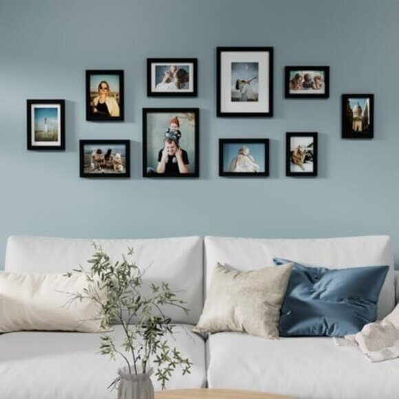 New 10 Pack Multi-Size Picture Frames Collage Set for Wall Decoration for Home